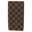 LOUIS VUITTON Damier Ebene Porte Cartes Credit Long Wallet N60825 Auth am11341V-2