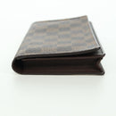 LOUIS VUITTON Damier Ebene Porte Cartes Credit Long Wallet N60825 Auth am11341V-3