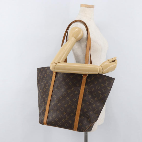 LOUIS VUITTON Monogram Sac Shopping Tote Bag M51108 LV Auth am11346