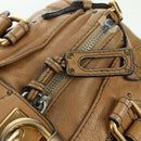 Chloe Paddington Hand Bag Leather Beige Gold Silver Auth am11349V-16