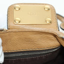 Chloe Paddington Hand Bag Leather Beige Gold Silver Auth am11349V-18