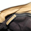 Chloe Paddington Hand Bag Leather Beige Gold Silver Auth am11349V-22