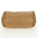 Chloe Paddington Hand Bag Leather Beige Gold Silver Auth am11349V-9