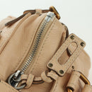Chloe Paddington Hand Bag Leather Beige Gold Silver Auth am11351SAV-20