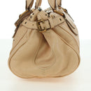 Chloe Paddington Hand Bag Leather Beige Gold Silver Auth am11351SAV-3