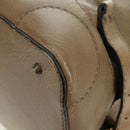 Chloe Paddington Shoulder Bag Leather Beige Silver Gold Auth am11353V-15