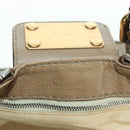 Chloe Paddington Shoulder Bag Leather Beige Silver Gold Auth am11353V-21