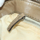 Chloe Paddington Shoulder Bag Leather Beige Silver Gold Auth am11353V-24