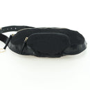 FENDI Zucchino Canvas Mamma Baguette Waist bag Black Gold Auth am11355V-5