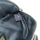FENDI Zucchino Canvas Mamma Baguette Waist bag Black Gold Auth am11355V-21