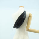 FENDI Zucchino Canvas Mamma Baguette Waist bag Black Gold Auth am11355V-23