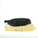 FENDI Zucchino Canvas Mamma Baguette Waist bag Black Gold Auth am11355V-12