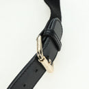 FENDI Zucchino Canvas Mamma Baguette Waist bag Black Gold Auth am11355V-8