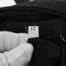 PRADA Hand Bag Nylon Khaki Silver Auth am11358A-12