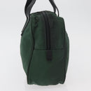 PRADA Hand Bag Nylon Khaki Silver Auth am11358A-3