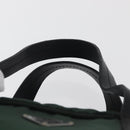 PRADA Hand Bag Nylon Khaki Silver Auth am11358A-8