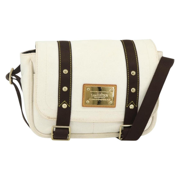 LOUIS VUITTON Antigua Buzzus PM Shoulder Bag Beige Brown M40042 LV Auth am11359A