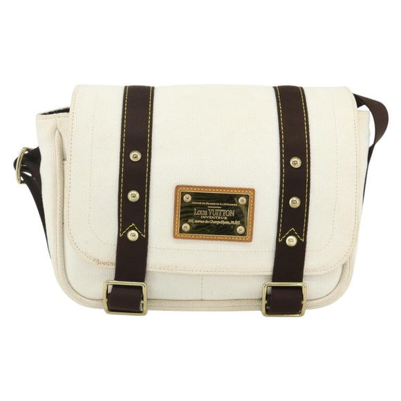LOUIS VUITTON Antigua Buzzus PM Shoulder Bag Beige Brown M40042 LV Auth am11359A