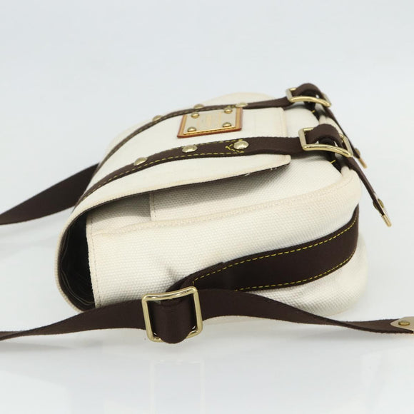 LOUIS VUITTON Antigua Buzzus PM Shoulder Bag Beige Brown M40042 LV Auth am11359A