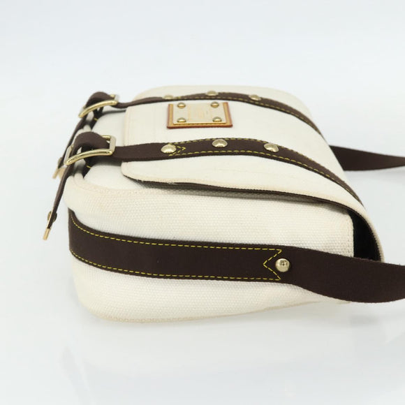 LOUIS VUITTON Antigua Buzzus PM Shoulder Bag Beige Brown M40042 LV Auth am11359A