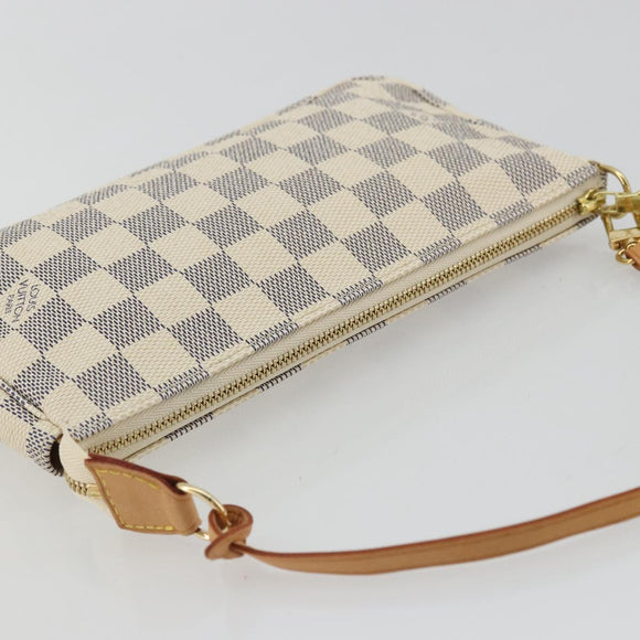 LOUIS VUITTON Damier Azur Pochette Accessoires Pouch N41207 LV Auth am11361V