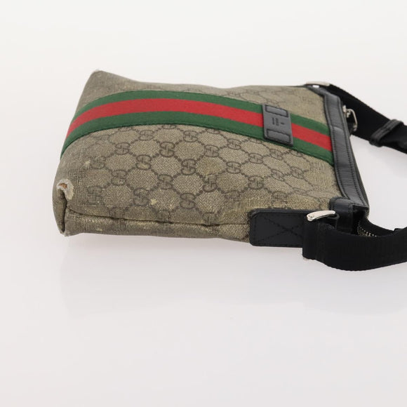 GUCCI GG Canvas GG Supreme Shoulder Bag 3 Set Beige Brown Auth am11364
