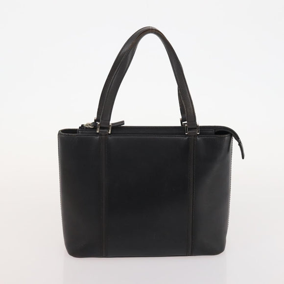 BURBERRY Blue Label Hand Bag Leather Canvas 3 Set Black Brown White Auth am11366