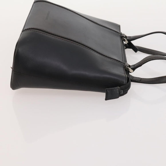 BURBERRY Blue Label Hand Bag Leather Canvas 3 Set Black Brown White Auth am11366