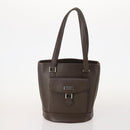 BURBERRY Blue Label Hand Bag Leather Canvas 3 Set Black Brown White Auth am11366-2