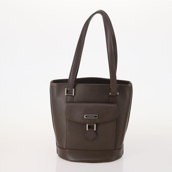 BURBERRY Blue Label Hand Bag Leather Canvas 3 Set Black Brown White Auth am11366