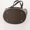 BURBERRY Blue Label Hand Bag Leather Canvas 3 Set Black Brown White Auth am11366-7