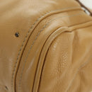 Chloe Paddington Hand Bag Leather Beige Gold Silver Auth am11368SAV-11