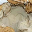 Chloe Paddington Hand Bag Leather Beige Gold Silver Auth am11368SAV-18