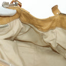 Chloe Paddington Hand Bag Leather Beige Gold Silver Auth am11368SAV-20