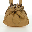Chloe Paddington Hand Bag Leather Beige Gold Silver Auth am11368SAV-5