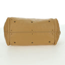 Chloe Paddington Hand Bag Leather Beige Gold Silver Auth am11368SAV-9