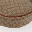CELINE Macadam Canvas Shoulder Bag PVC Beige Gold Auth am11376A-12