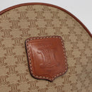 CELINE Macadam Canvas Shoulder Bag PVC Beige Gold Auth am11376A-15