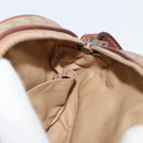 CELINE Macadam Canvas Shoulder Bag PVC Beige Gold Auth am11376A-18