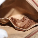 CELINE Macadam Canvas Shoulder Bag PVC Beige Gold Auth am11376A-20