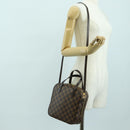 LOUIS VUITTON Damier Ebene Spontini Hand Bag SPO 2way M47500 LV Auth am11377SAV-25