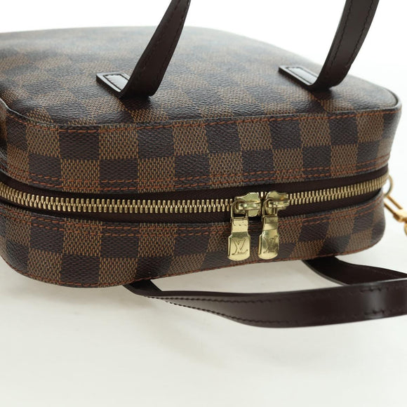LOUIS VUITTON Damier Ebene Spontini Hand Bag SPO 2way M47500 LV Auth am11377SAV