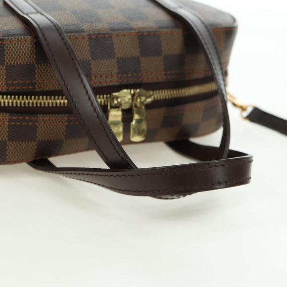 LOUIS VUITTON Damier Ebene Spontini Hand Bag SPO 2way M47500 LV Auth am11377SAV