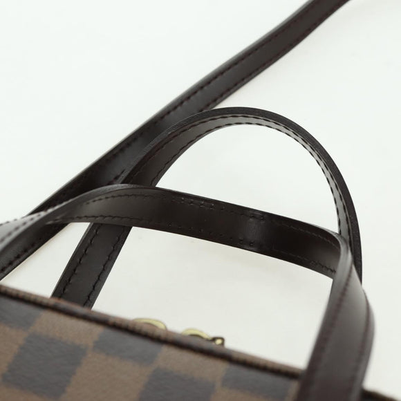 LOUIS VUITTON Damier Ebene Spontini Hand Bag SPO 2way M47500 LV Auth am11377SAV