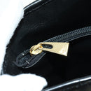 CELINE Macadam Canvas Tote Bag PVC Leather Black Gold Auth am11378V-21
