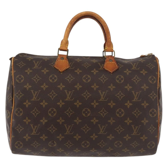 LOUIS VUITTON Monogram Speedy 35 Hand Bag M41524 LV Auth am11384