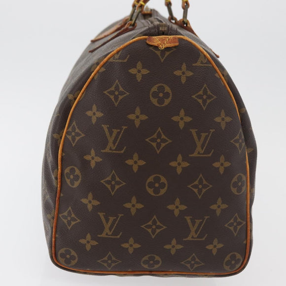 LOUIS VUITTON Monogram Speedy 35 Hand Bag M41524 LV Auth am11384
