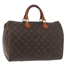 LOUIS VUITTON Monogram Speedy 35 Hand Bag M41524 LV Auth am11385-1