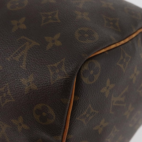 LOUIS VUITTON Monogram Speedy 35 Hand Bag M41524 LV Auth am11385