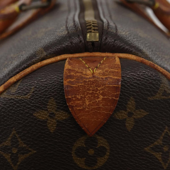 LOUIS VUITTON Monogram Speedy 35 Hand Bag M41524 LV Auth am11385